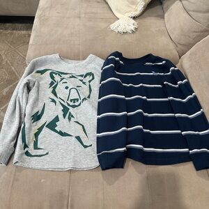 Garanimals Gray and Blue Sweatshirts with Bear and Stripes